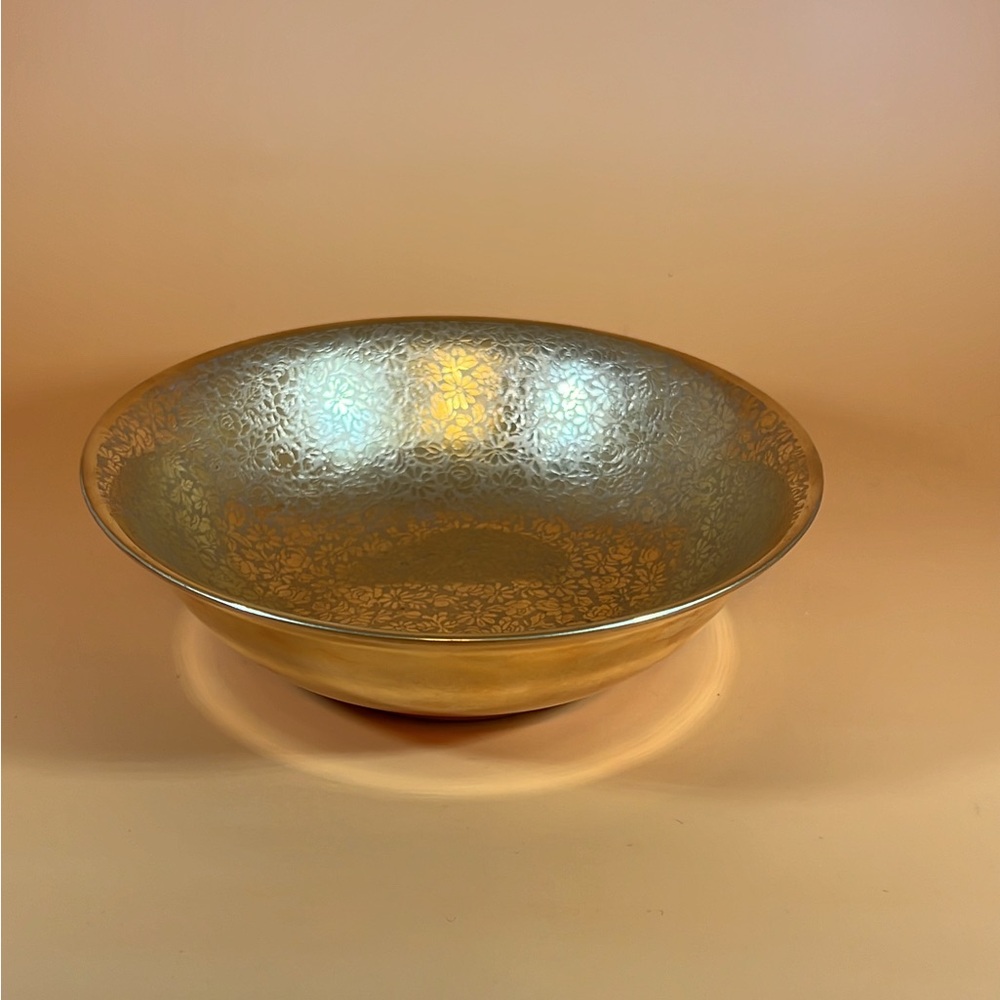 Vintage Hutchenreuther Hand Painted Bavarian 22 K Porcelain Bowl Home Decor Gift